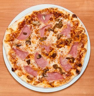 Піца Запечена шинка з грибами (30 см)