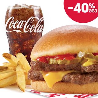 ორმაგი ჩიზბურგერის კომბო