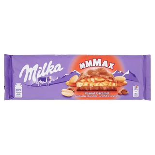 Chocolate con Leche Relleno Caramelo, Cacahuetes Milka 276 G