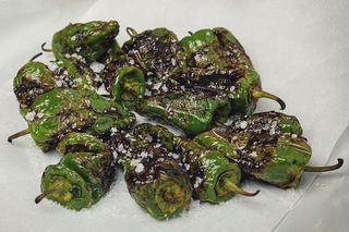 Grilled Padrón peppers
