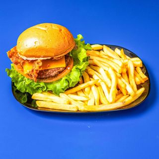 Menù cheddar burger