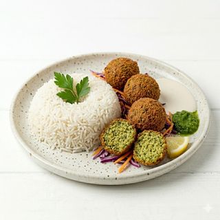 Arroz con Falafel