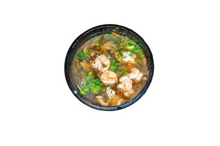 Khung ob woon sen (Gamberoni * stufati con spaghettini di soia)