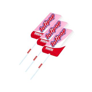 3 Unidades Piruleta Lolipop Fiesta Sabor Fresa