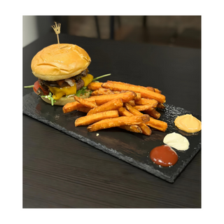 Vegetarian Burger com batata