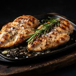 RACIÓN DE PECHUGA DE POLLO AL CARBÓN 300G