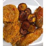 Village rice, Plantain and turkey