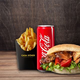 Panino kebab menù
