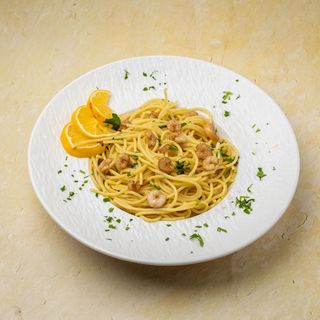 Pasta ai Gamberi in Bianco