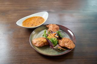 Pataniscas de Bacalhau c/ Arroz de Feijão