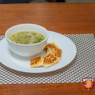 Clear Chicken Soup (Bread Rolls)