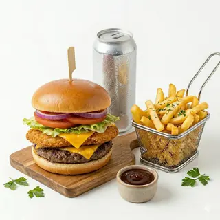 Menú Hamburguesa Mixta