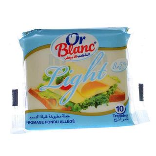 Tranche fromage fondu light x12 200g - OR BLANC