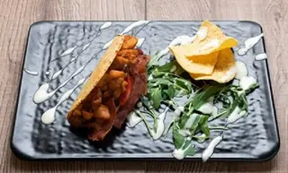 Taco crispy bacon e chicken