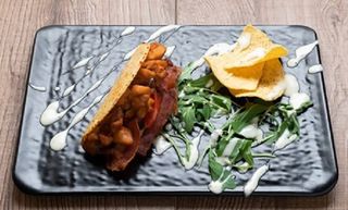 Taco crispy bacon e chicken