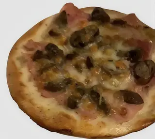 Cotto e funghi bianca