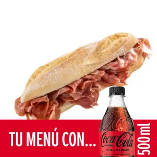 Bocata Serranito + Coca-Cola (500 Ml.)