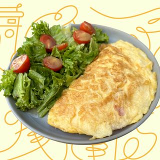 Omletă cu șuncă și cașcaval 300g