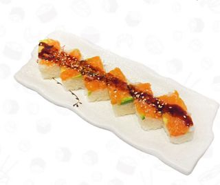 165. Uramaki oshizushi salmone
