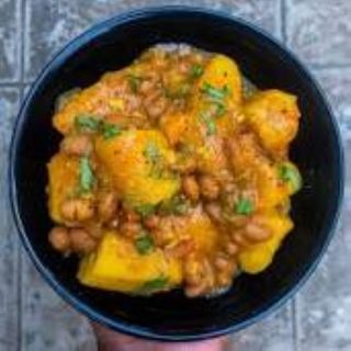 Beans Katogo(matooke+vegetable rice)