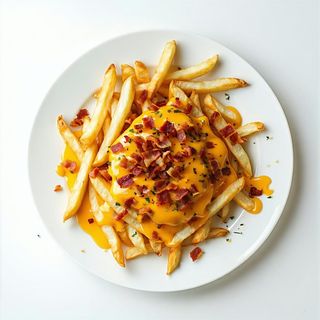 Patatine Fritte con Cheddar & Bacon