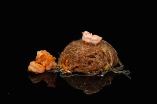 156 SPAGHETTI DI SOIA CON GAMBERI