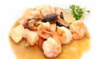 N.257 Gamberi  con funghi e bambù