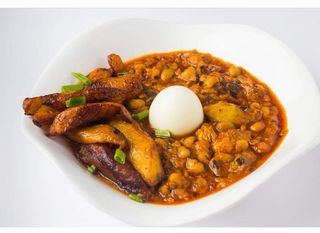 Beans + Plantain + Boiled egg