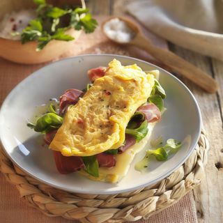 Tostada con tortilla francesa