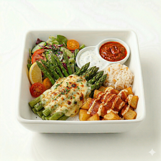 Espárragos gratinados