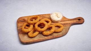 Krążki cebulowe (6 szt.)+ sos miodowo-musztardowy