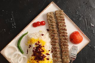 Piatto riso kebab