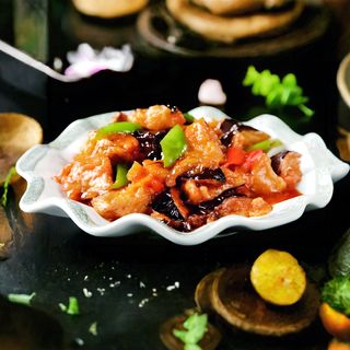 97Баклажан с помидорами 红烧茄子