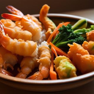 45. Tempura Mix De Langostinos Y Verduras