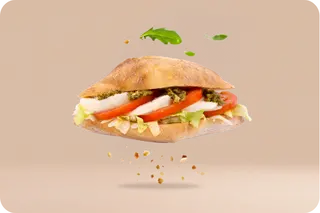 Kanapka włoska z mozzarellą