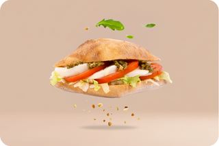 Kanapka włoska z mozzarellą