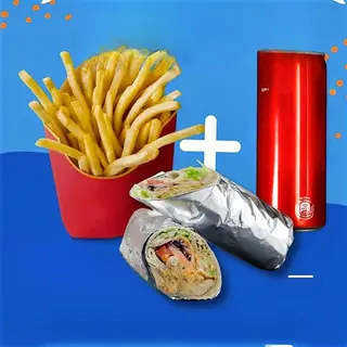 Menú kebab mixto con durum