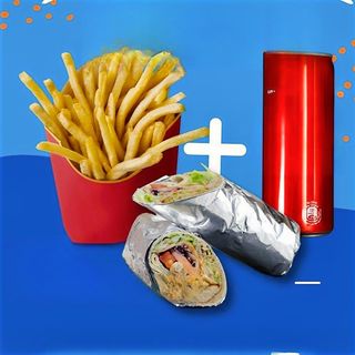 Menú kebab mixto con durum