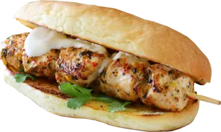 Sandwich Aux Brochettes De Filet De Boeuf