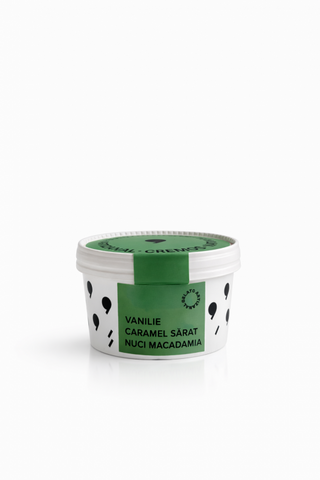 Gelato Vanilie, Caramel Sărat și Nuci Macadamia