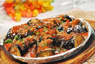 98Баклажан в тебяне 铁板茄子