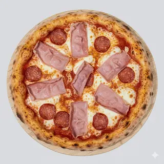 Pizza salame cotto
