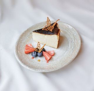 Basque cheesecake: vanilla