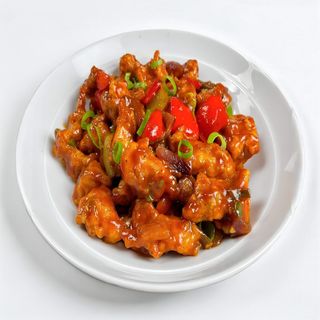 Camarão com Vegetais e Molho Tailandês