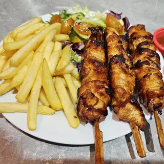 Brocheta de pollo