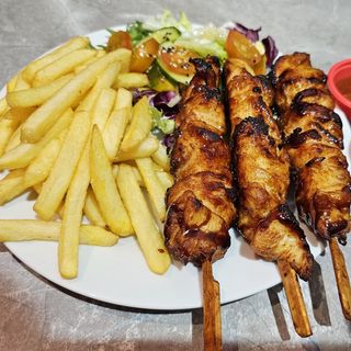 Brocheta de pollo
