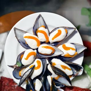 Mejillones con Mahonesa (8 uds.)