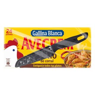 Caldo de pollo AVECREM, 24 pastillas, caja 240 g + Regalo