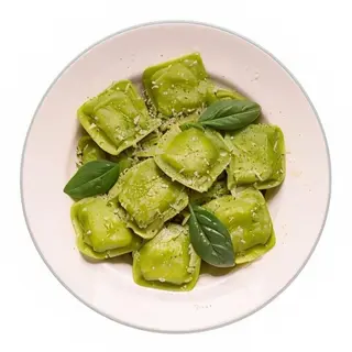 Ravioli de espinacas y ricotta