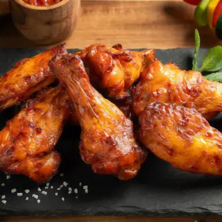 Alitas de pollo con salsa barbacoa